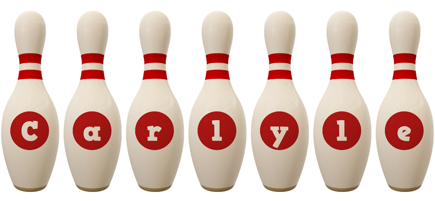 Carlyle bowling-pin logo