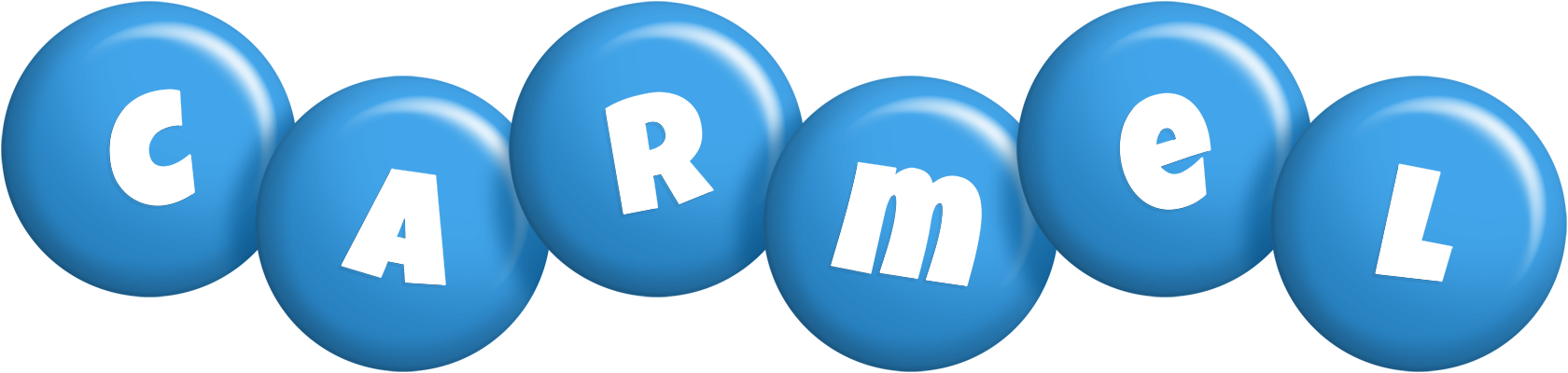 Carmel candy-blue logo