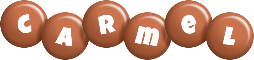 Carmel candy-brown logo