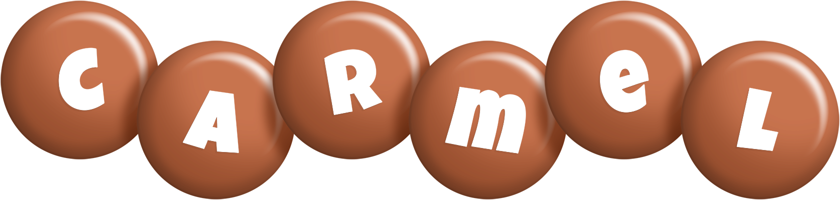 Carmel candy-brown logo