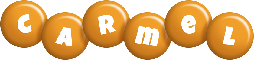 Carmel candy-orange logo