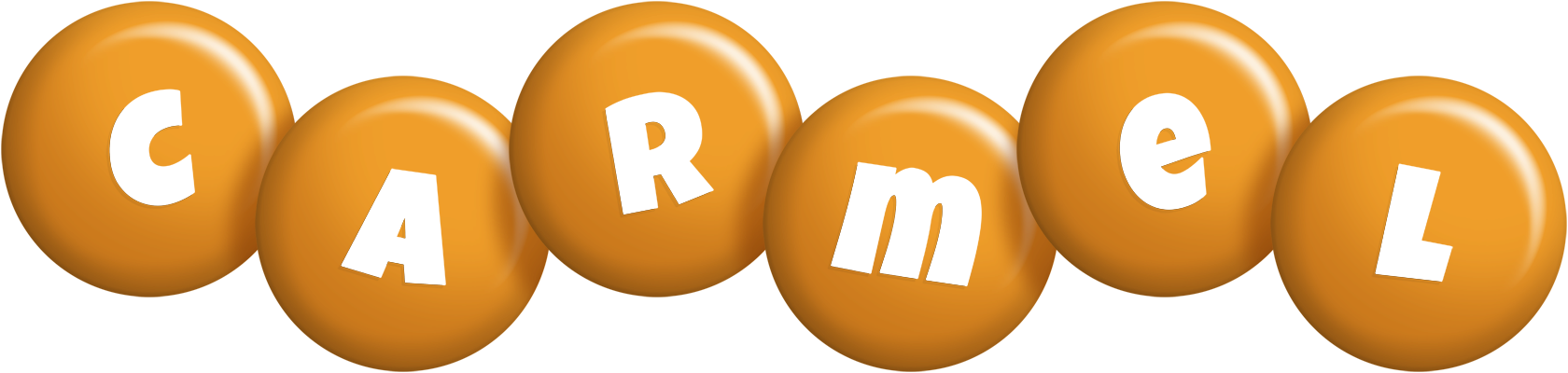 Carmel candy-orange logo