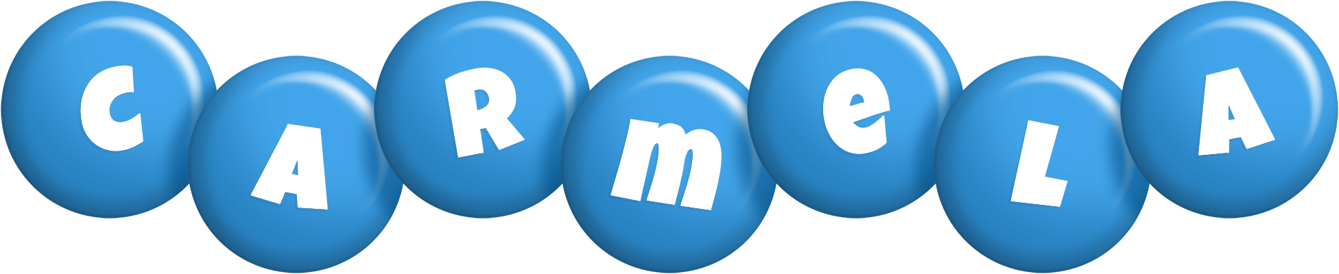 Carmela candy-blue logo