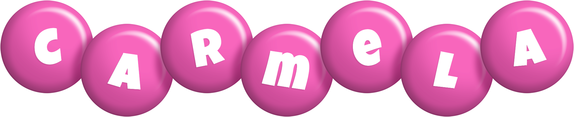 Carmela candy-pink logo