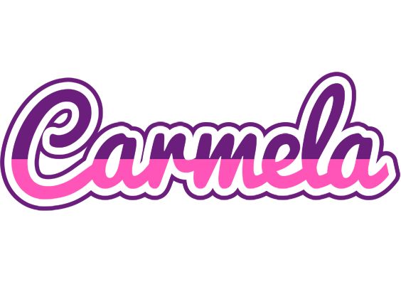 Carmela cheerful logo