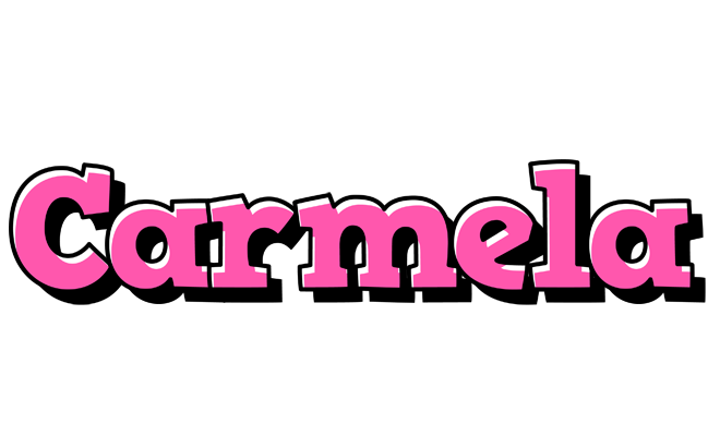 Carmela girlish logo