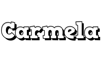 Carmela snowing logo