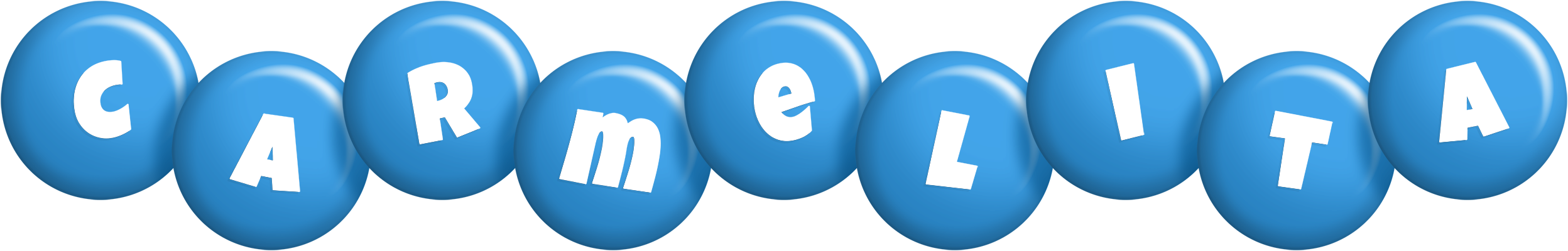 Carmelita candy-blue logo
