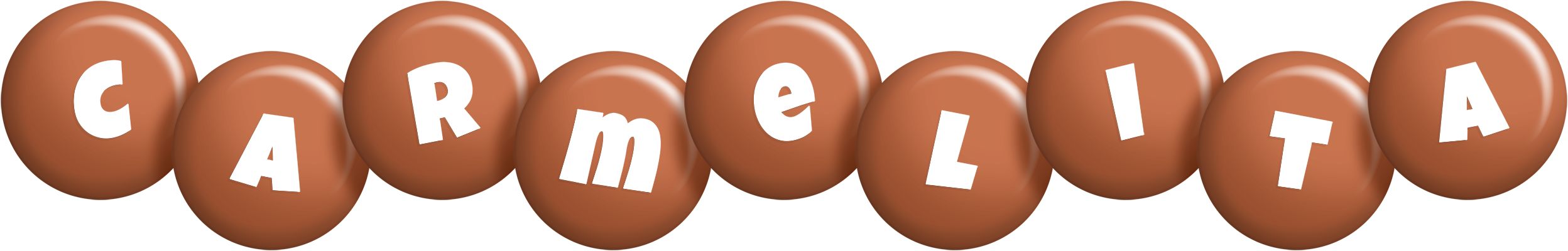 Carmelita candy-brown logo