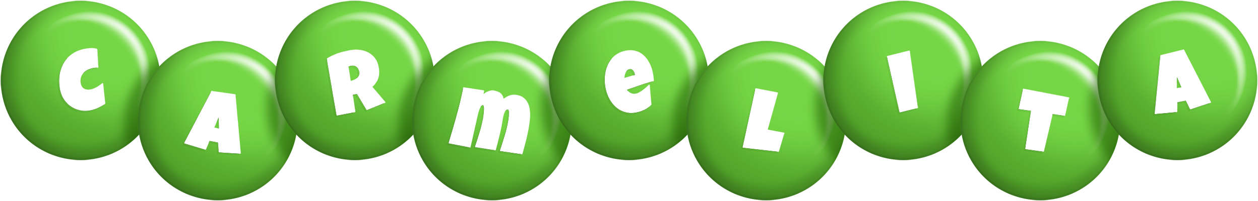 Carmelita candy-green logo