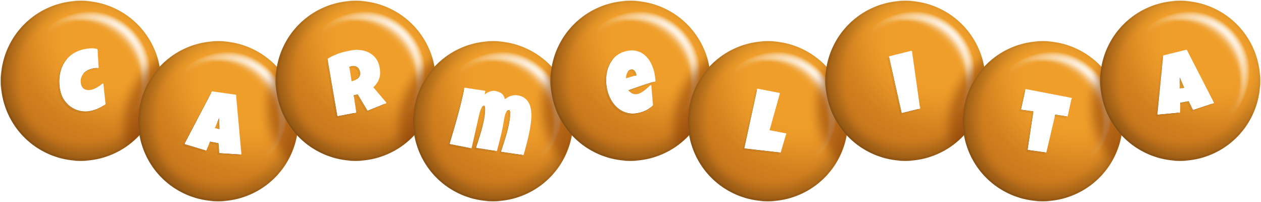 Carmelita candy-orange logo