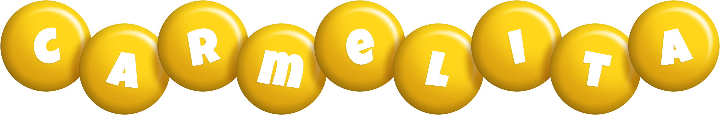 Carmelita candy-yellow logo