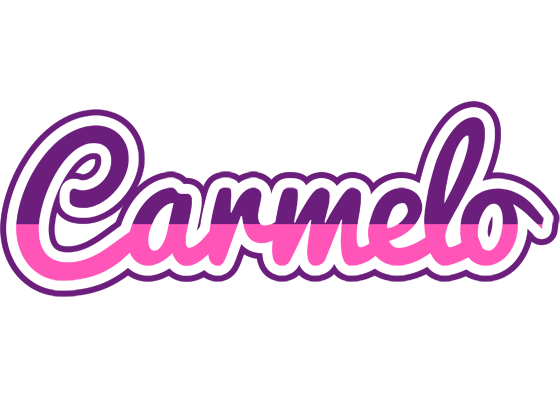 Carmelo cheerful logo