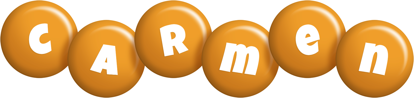 Carmen candy-orange logo