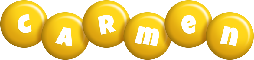 Carmen candy-yellow logo