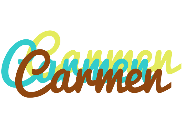 Carmen cupcake logo