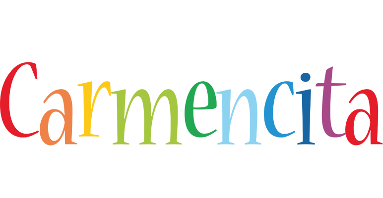 Carmencita birthday logo