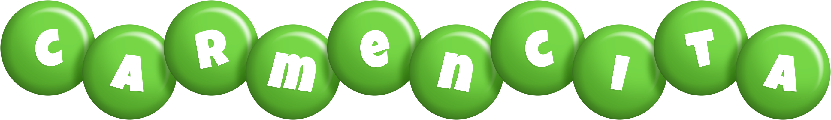 Carmencita candy-green logo