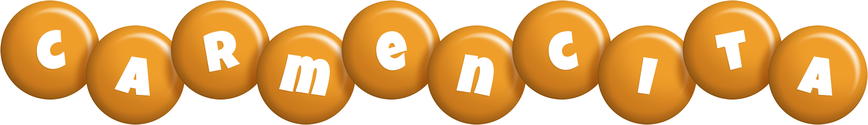 Carmencita candy-orange logo