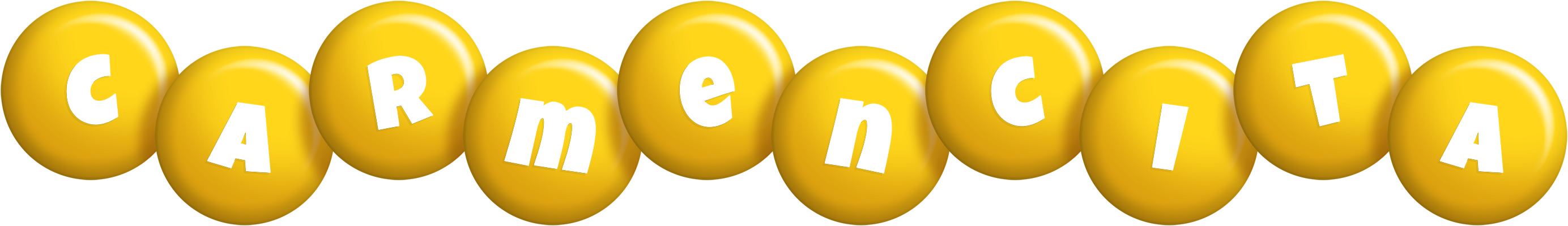 Carmencita candy-yellow logo