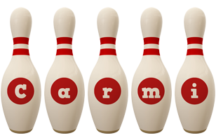 Carmi bowling-pin logo