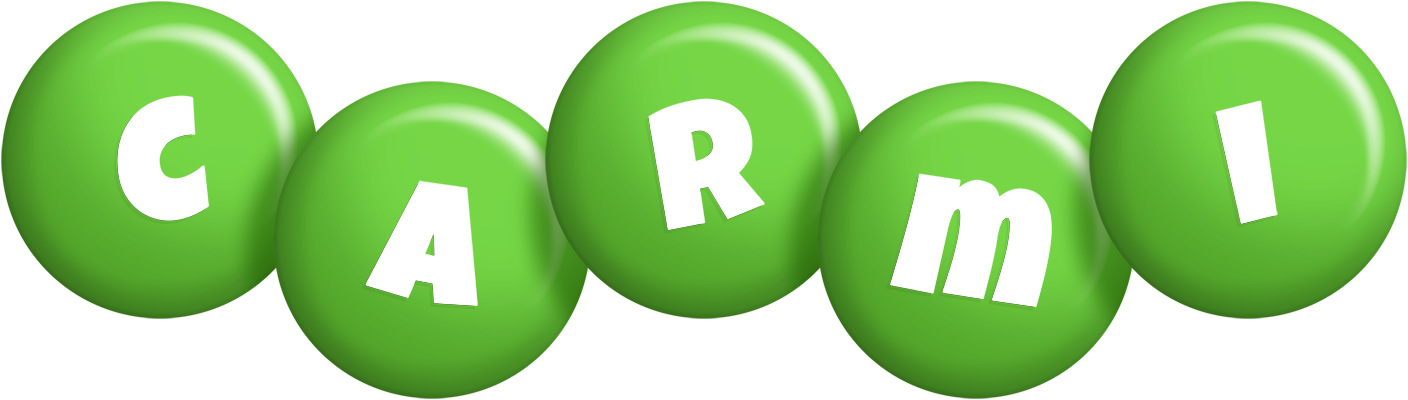 Carmi candy-green logo