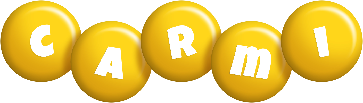 Carmi candy-yellow logo