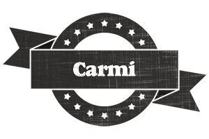 Carmi grunge logo