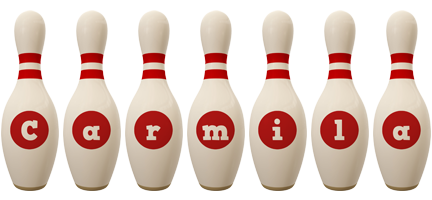 Carmila bowling-pin logo