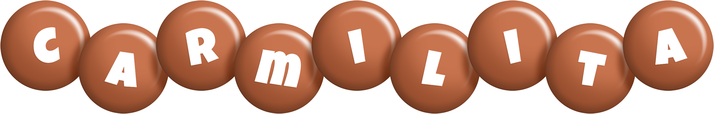 Carmilita candy-brown logo