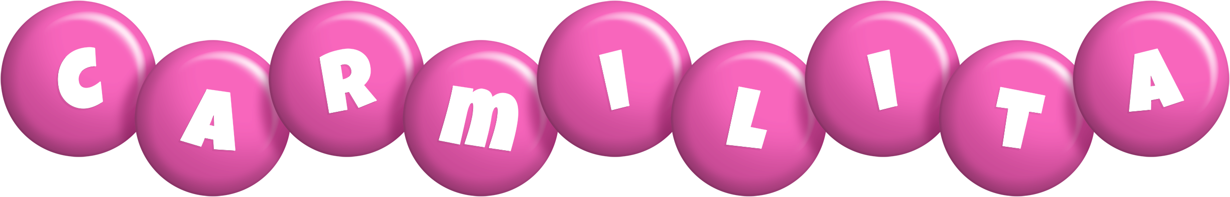 Carmilita candy-pink logo
