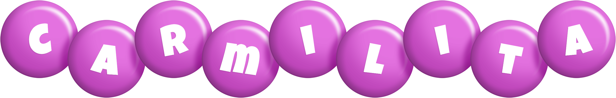 Carmilita candy-purple logo