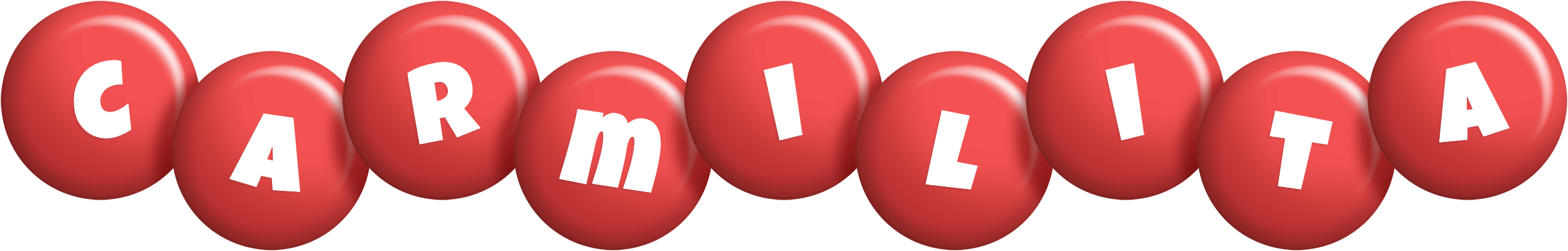 Carmilita candy-red logo