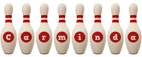 Carminda bowling-pin logo