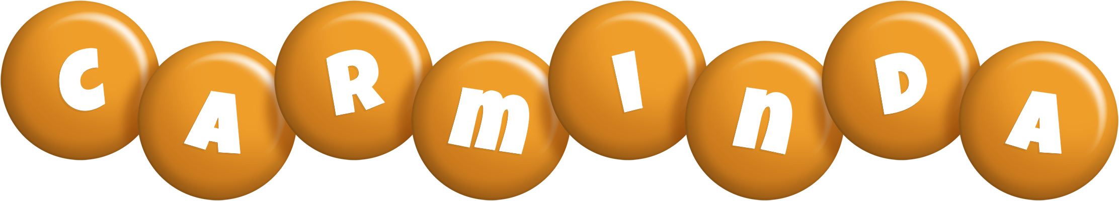 Carminda candy-orange logo