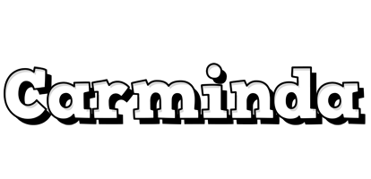 Carminda snowing logo