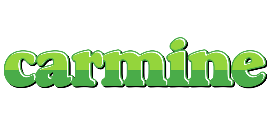 Carmine apple logo