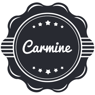 Carmine badge logo