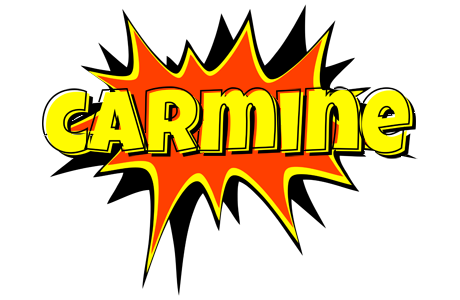 Carmine bazinga logo