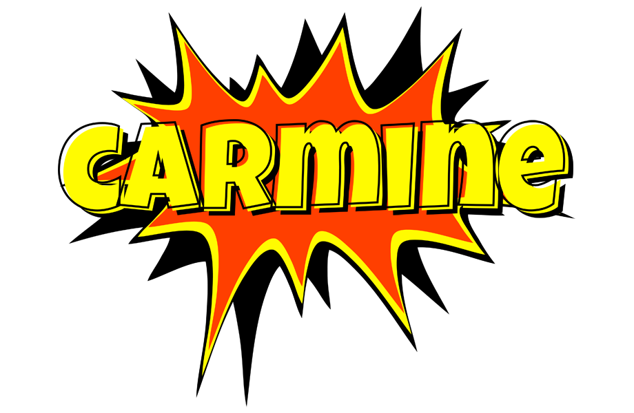 Carmine bazinga logo