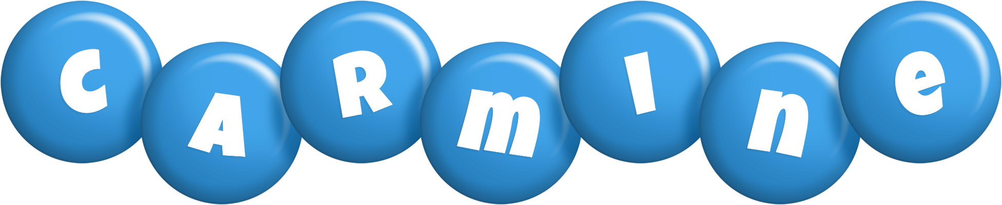 Carmine candy-blue logo