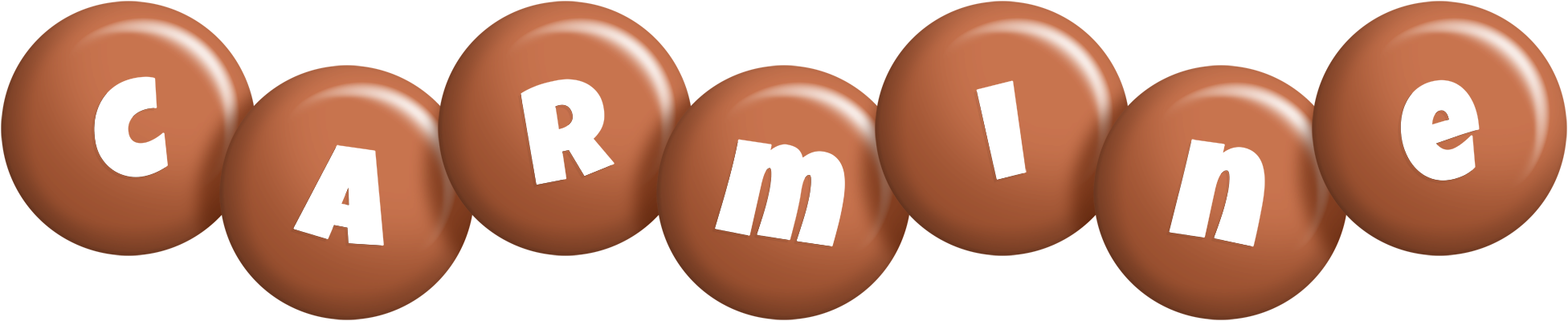 Carmine candy-brown logo