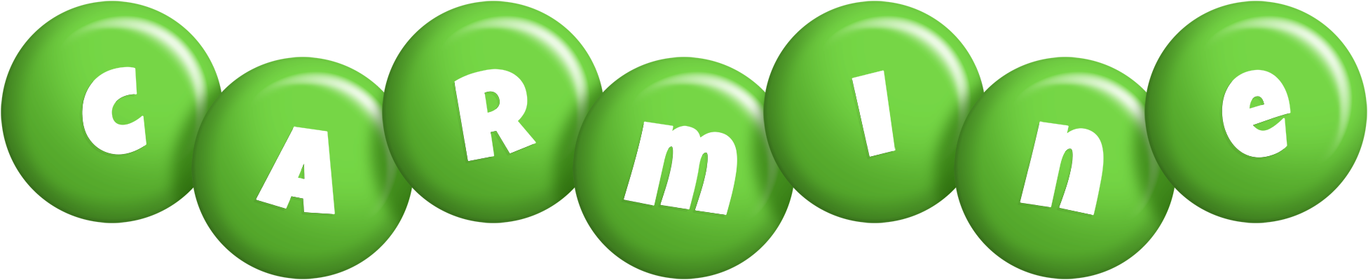Carmine candy-green logo