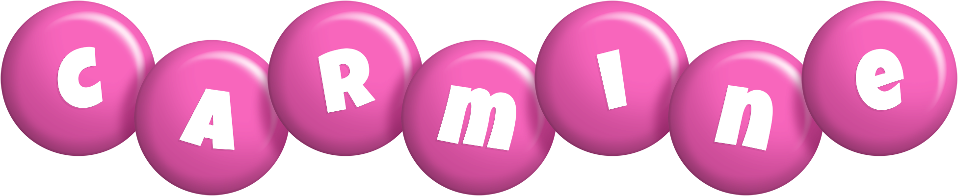 Carmine candy-pink logo