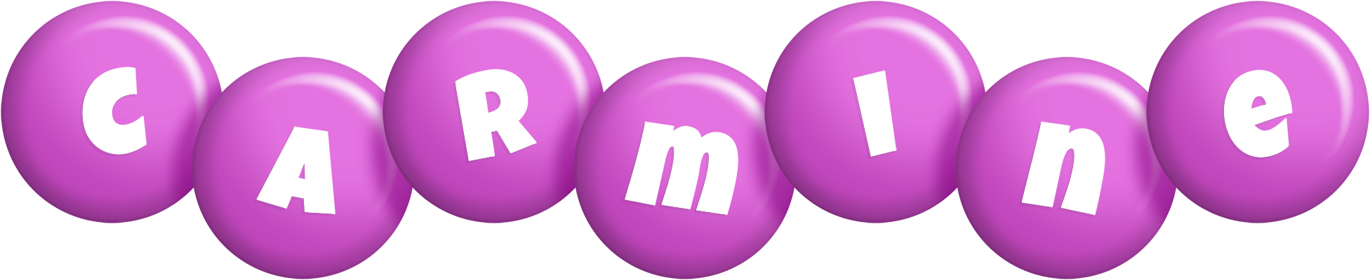 Carmine candy-purple logo
