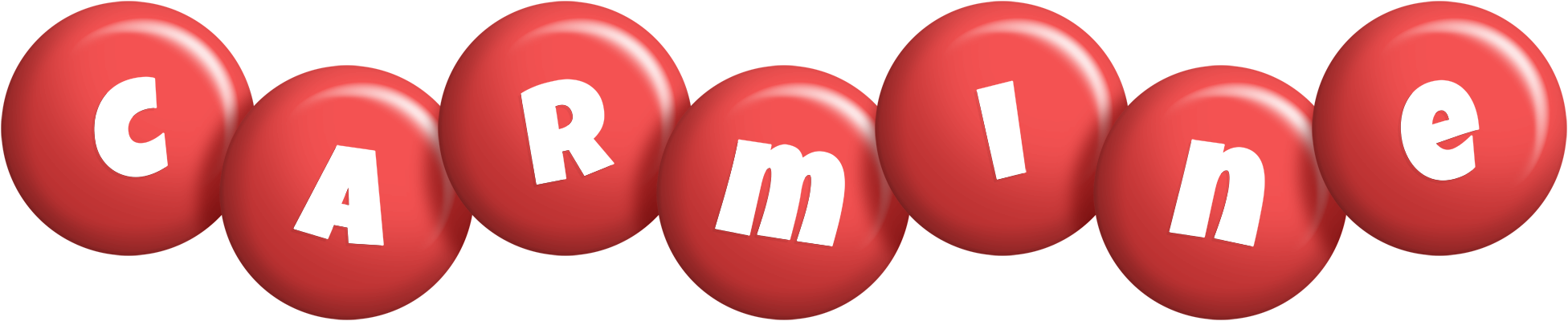 Carmine candy-red logo