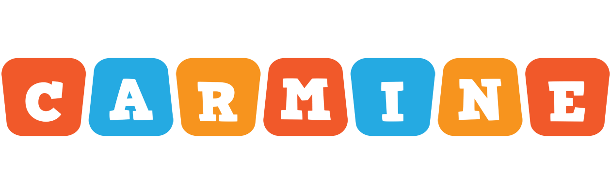 Carmine comics logo