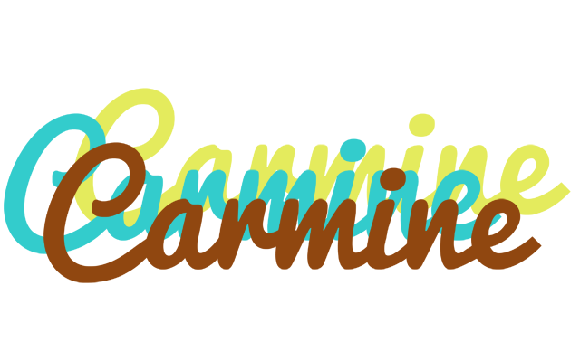 Carmine cupcake logo