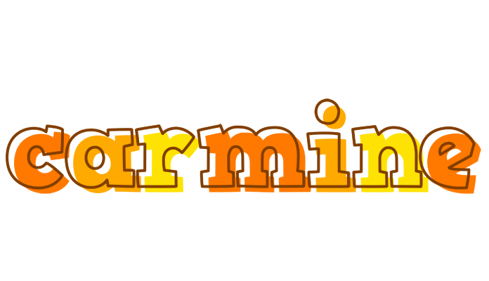 Carmine desert logo