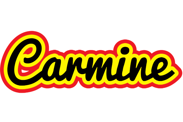 Carmine flaming logo